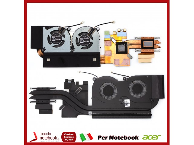 Dissipatore e Ventola Heatsink Fan CPU ACER AN515-54 AN517-51 Ver. scheda video 1650 Dissipatore e Ventola Heatsink Fan CPU ACER AN515-54 AN517-51 Ver. scheda video 1650