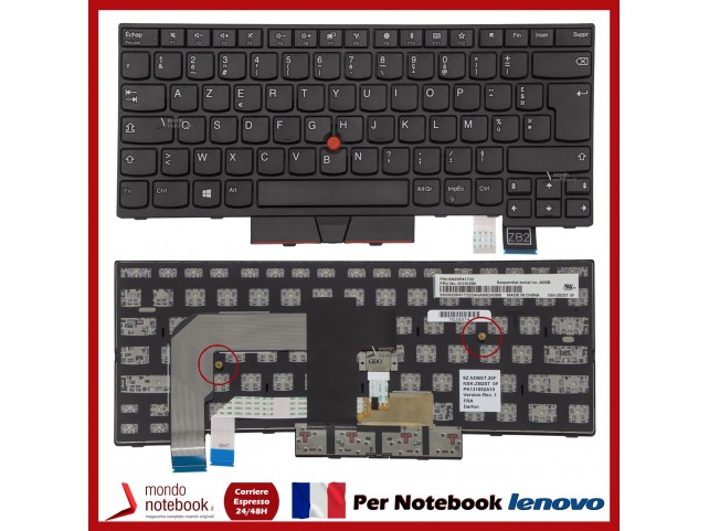 Tastiera Notebook Lenovo ThinkPad E480 E485 L480 T480S L380 L490 - Francese Tastiera Notebook Lenovo ThinkPad E480 E485 L480 T480S L380 L490 - Francese
