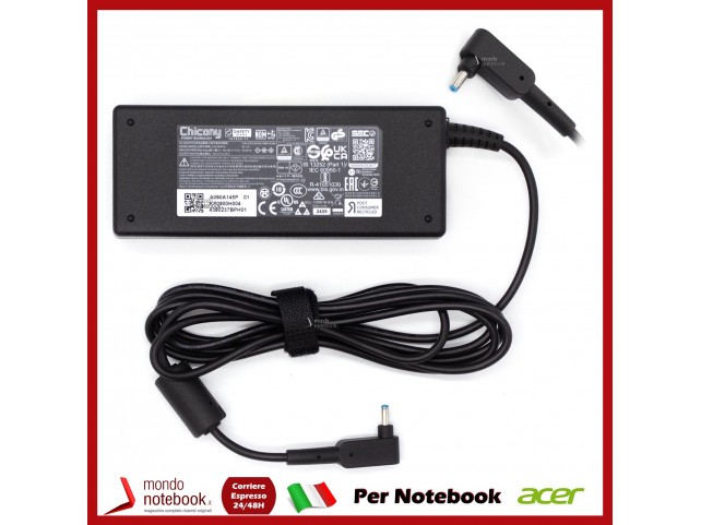 Alimentatore Originale ACER A515-57 90W 19V 4,74A (3mm x 1,1mm) Alimentatore Originale ACER A515-57 90W 19V 4,74A (3mm x 1,1mm)