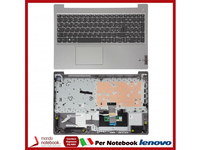 Tastiera con Top Case LENOVO IdeaPad 3-15ADA05 3-15IML05 Italiana (Platinum Grey) con ID Tastiera con Top Case LENOVO IdeaPad 3-15ADA05 3-15IML05 Italiana (Platinum Grey) con ID