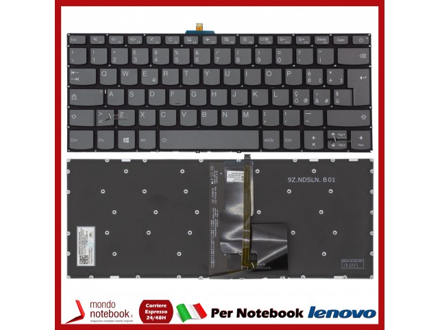 Tastiera Notebook Lenovo Ideapad 520S-14IKB 320S-15IK 320S-15AST Italiana Retroilluminata Tastiera Notebook Lenovo Ideapad 520S-14IKB 320S-15IK 320S-15AST Italiana Retroilluminata