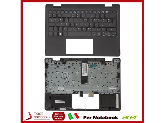 Tastiera con Top Case ACER V5-122 Nero Italiana Tastiera con Top Case ACER V5-122 Nero Italiana