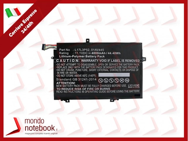 Batteria Compatibile Alta Qualità LENOVO ThinkPad E490 E590 E485 L580 L490 - 11.1V 3600mAh Batteria Compatibile Alta Qualità LENOVO ThinkPad E490 E590 E485 L580 L490 - 11.1V 3600mAh
