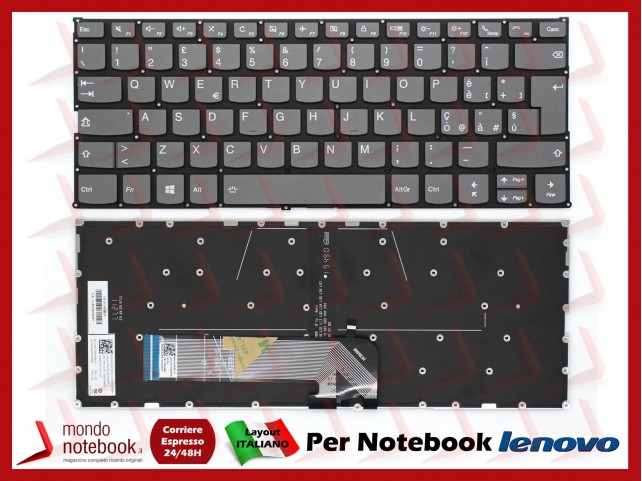 Tastiera Notebook Lenovo Yoga 530-14 C740-14 C340-14 Italiana Tastiera Notebook Lenovo Yoga 530-14 C740-14 C340-14 Italiana