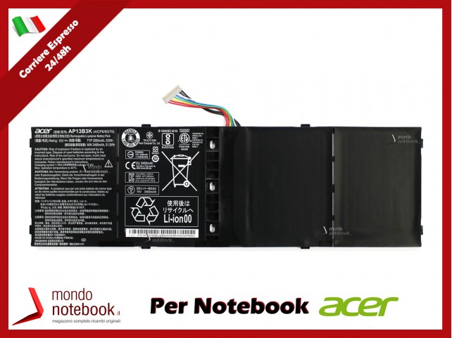 Batteria Originale ACER Aspire R3-431T R3-471T TravelMate TMP446-M P446-M Batteria Originale ACER Aspire R3-431T R3-471T TravelMate TMP446-M P446-M