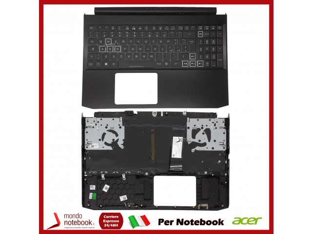 Tastiera con Top Case ACER Nitro AN515-44 AN515-55 AN517-55 Ver. 1660 e 2060 Retroilluminata Tastiera con Top Case ACER Nitro AN515-44 AN515-55 AN517-55 Ver. 1660 e 2060 Retroilluminata