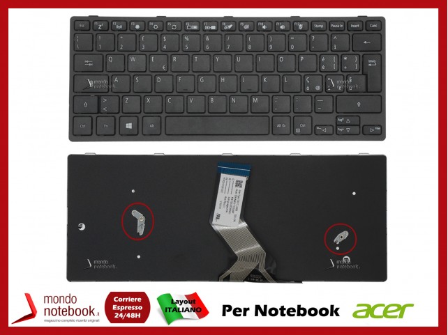 Tastiera Netbook ACER TravelMate TMB311-31 TMB311R-31 TMB311RN-31 Nera Tastiera Netbook ACER TravelMate TMB311-31 TMB311R-31 TMB311RN-31 Nera