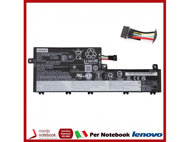 Batteria Originale LENOVO P15V G2 T15P G3 11,52V 68Wh 5930mAh 5B11M90089 Batteria Originale LENOVO P15V G2 T15P G3 11,52V 68Wh 5930mAh 5B11M90089