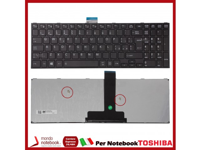 Tastiera Notebook Toshiba Tecra Z50-C Satellite Pro R50-C A50-C Series (NERA) Italiana Tastiera Notebook Toshiba Tecra Z50-C Satellite Pro R50-C A50-C Series (NERA) Italiana