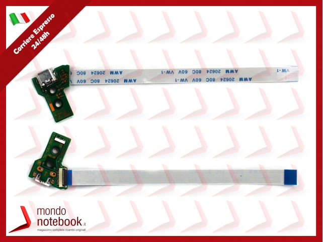 USB Charging Port Socket Board Charger Flex Ribbon Cable per Controller PS4 (12 Pin) USB Charging Port Socket Board Charger Flex Ribbon Cable per Controller PS4 (12 Pin)