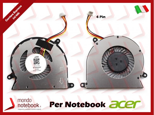 Ventola Fan CPU ACER All In One C22-320 C22-860 C22-865 C24-320 C24-860  C24-865 (4 pin) Vers.3 - Ricambi Acer