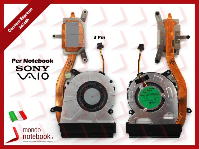 Dissipatore e Ventola Heatsink Fan CPU SONY Vaio FIT13A SVF13 SVF13N Dissipatore e Ventola Heatsink Fan CPU SONY Vaio FIT13A SVF13 SVF13N