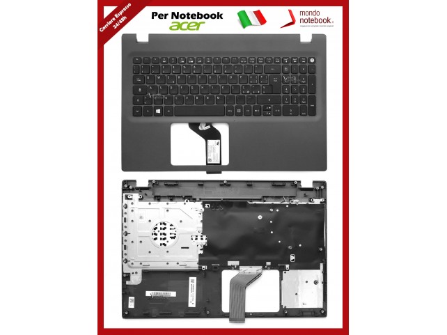 Tastiera con Top Case ACER Aspire E5-522 E5-573 E5-573G Italiana Tastiera con Top Case ACER Aspire E5-522 E5-573 E5-573G Italiana