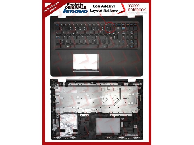 Tastiera con Top Case LENOVO Yoga 500-15isk con Adesivi Layout ITA Tastiera con Top Case LENOVO Yoga 500-15isk con Adesivi Layout ITA