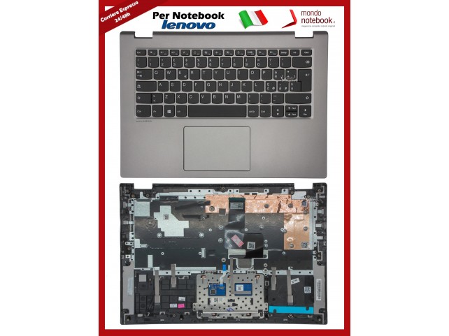 Tastiera con Top Case LENOVO Yoga 520-14IKB - Senza Fingerprint - Italiana Tastiera con Top Case LENOVO Yoga 520-14IKB - Senza Fingerprint - Italiana