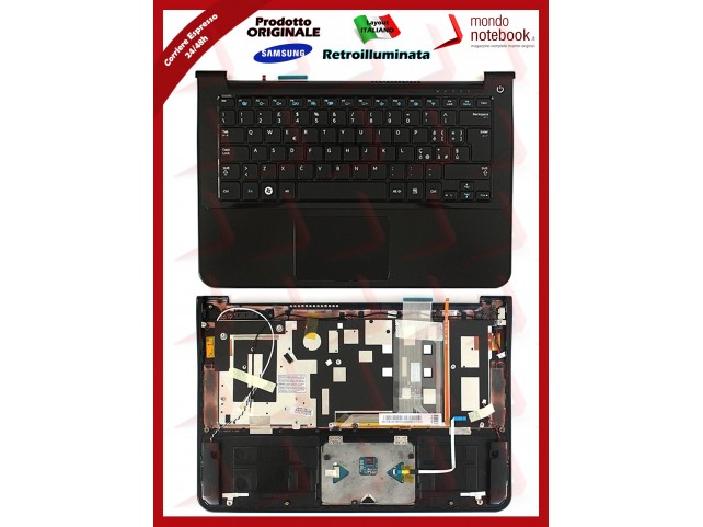 Tastiera con Top Case SAMSUNG NP-900X3A Retroilluminata (NERA) Tastiera con Top Case SAMSUNG NP-900X3A Retroilluminata (NERA)