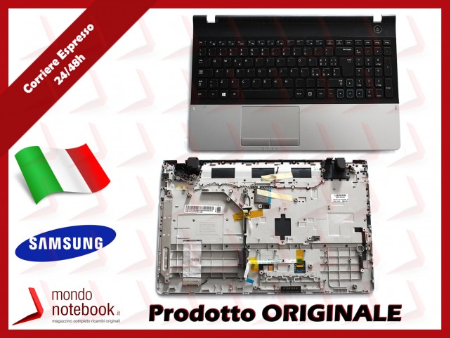 Tastiera con Top Case SAMSUNG NP300E5A NP300E5C (SILVER) Tastiera con Top Case SAMSUNG NP300E5A NP300E5C (SILVER)