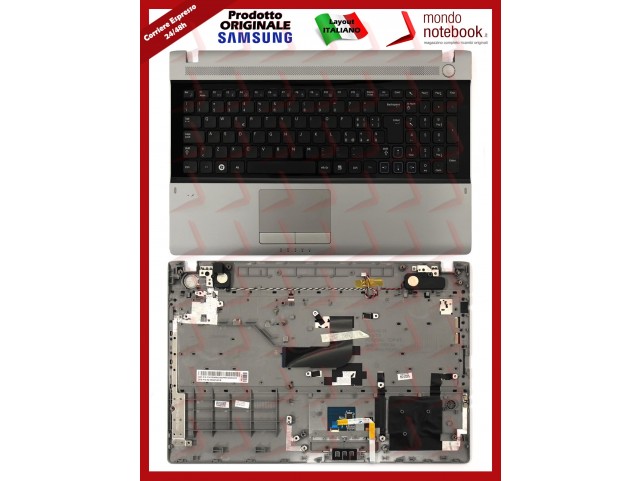 Tastiera con Top Case SAMSUNG RV511 (Grigia) Italiana Tastiera con Top Case SAMSUNG RV511 (Grigia) Italiana
