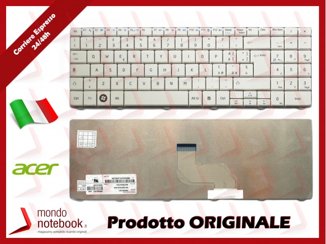 Tastiera Notebook ACER Aspire 5516 5517 5241 5332 5532 5541 5541G 5732Z (BIANCA) Tastiera Notebook ACER Aspire 5516 5517 5241 5332 5532 5541 5541G 5732Z (BIANCA)