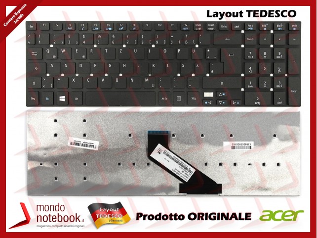 Tastiera Notebook ACER Aspire 5755G 5830TG V3-571 V3-771G V5-561 Layout Tedesco Tastiera Notebook ACER Aspire 5755G 5830TG V3-571 V3-771G V5-561 Layout Tedesco