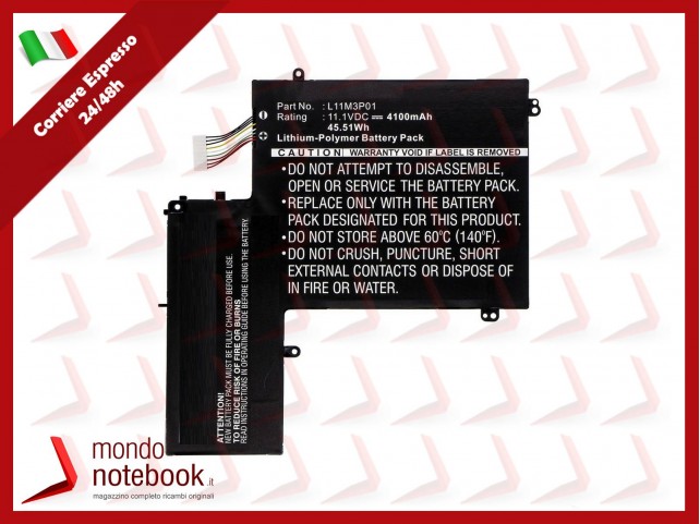 Batteria Compatibile Alta Qualità LENOVO IdeaPad U310 Series 45.51Wh 11.1V 4100mAh Batteria Compatibile Alta Qualità LENOVO IdeaPad U310 Series 45.51Wh 11.1V 4100mAh