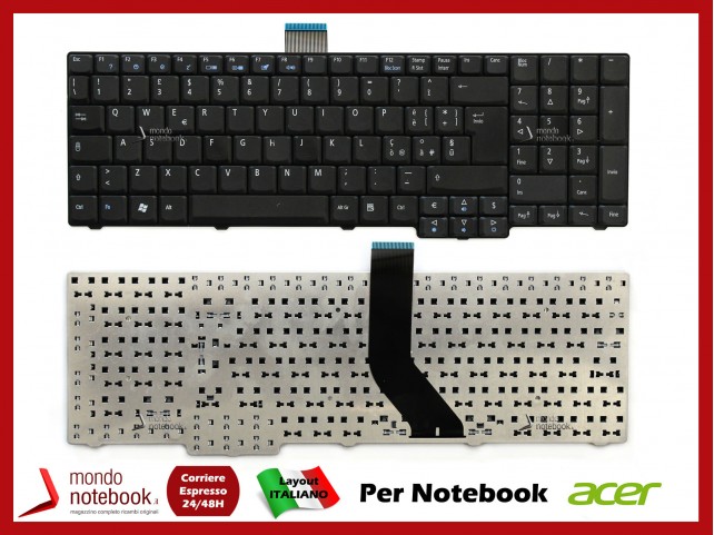 Tastiera Notebook ACER Aspire 7230 7730 7730Z (CAVO FLAT LUNGO) Tastiera Notebook ACER Aspire 7230 7730 7730Z (CAVO FLAT LUNGO)