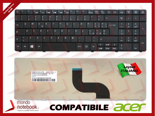 Tastiera Notebook ACER Aspire E1-531 E1-571 Travelmate TM-P253 TM-P453 5740 7740 8572 Tastiera Notebook ACER Aspire E1-531 E1-571 Travelmate TM-P253 TM-P453 5740 7740 8572