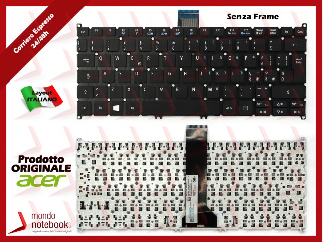 Tastiera Notebook ACER Aspire V3-111P V3-331 V3-371 E3-111 ES1-111 ES1-311 Tastiera Notebook ACER Aspire V3-111P V3-331 V3-371 E3-111 ES1-111 ES1-311