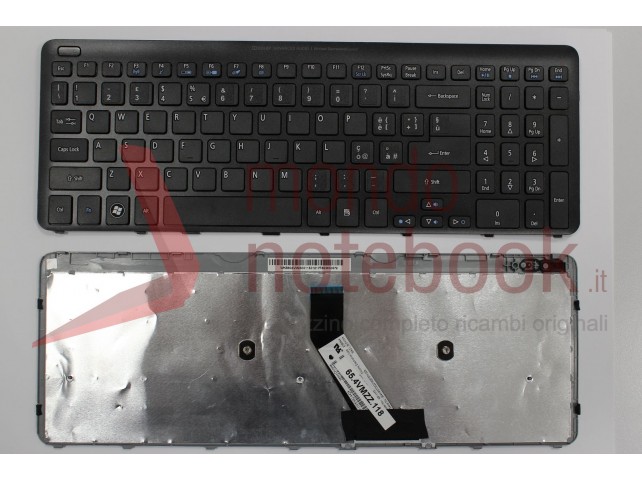 Tastiera Notebook ACER Aspire V5-531 V5-571 (FRAME NERO) (CON ADESIVI LAYOUT ITA) Tastiera Notebook ACER Aspire V5-531 V5-571 (FRAME NERO) (CON ADESIVI LAYOUT ITA)
