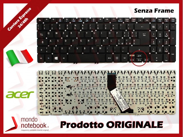 Tastiera Notebook ACER Aspire V5-531 V5-571 (SENZA FRAME) Versione 2 Tastiera Notebook ACER Aspire V5-531 V5-571 (SENZA FRAME) Versione 2