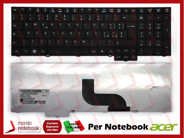 Tastiera Notebook ACER TravelMate 5760 6495 8573 P653 7750 Tastiera Notebook ACER TravelMate 5760 6495 8573 P653 7750
