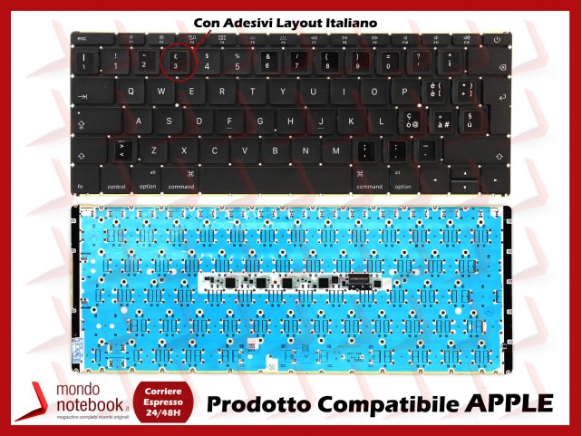 Tastiera Notebook APPLE Macbook CoreM A1534 2015 12 Tastiera Notebook APPLE Macbook CoreM A1534 2015 12