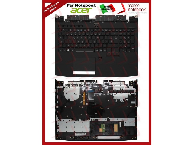 Tastiera con Top Case ACER Predator G9-592 G9-593 Italiana Tastiera con Top Case ACER Predator G9-592 G9-593 Italiana