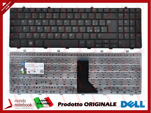 Tastiera Notebook DELL Latitude E6400 E6500 Precision M2400 (RETROILL) CON  ADESIVI LAYOUT ITA (Con Trackpoint)