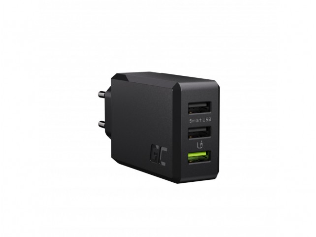 Green Cell 3-port charger GC ChargeSource3 3xUSB 30W with fast charging Ultra Charge i Smart Charge Green Cell 3-port charger GC ChargeSource3 3xUSB 30W with fast charging Ultra Charge i Smart Charge