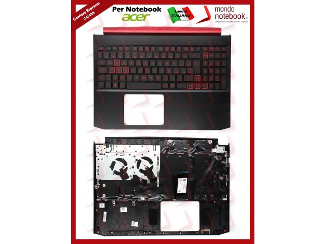 Tastiera con Top Case ACER Aspire AN515-54 Nitro AN515-54 (1050K1/1650/2060) Italiana Tastiera con Top Case ACER Aspire AN515-54 Nitro AN515-54 (1050K1/1650/2060) Italiana