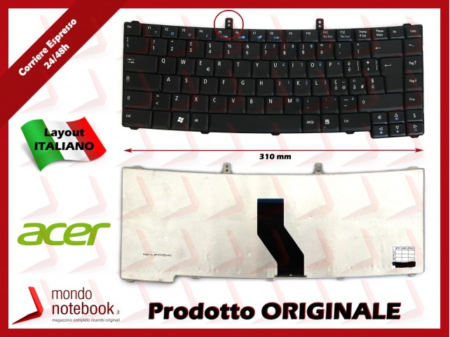 Tastiera Notebook ACER Extensa 5210 5230E 5610 5630 Travelmate 4520 (31 Cm) VEDI DESCRIZIONE Tastiera Notebook ACER Extensa 5210 5230E 5610 5630 Travelmate 4520 (31 Cm) VEDI DESCRIZIONE
