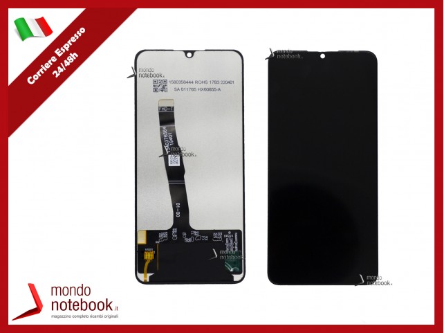 DISPLAY LCD PER HUAWEI P30 LITE MAR-LX1M MAR-LX1A LX2J TOUCH SCREEN VETRO NERO DISPLAY LCD PER HUAWEI P30 LITE MAR-LX1M MAR-LX1A LX2J TOUCH SCREEN VETRO NERO