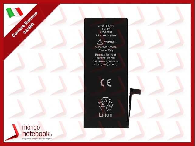 BATTERIA DI RICAMBIO PILA PER IPHONE 7 1960 mAh BATTERIA DI RICAMBIO PILA PER IPHONE 7 1960 mAh