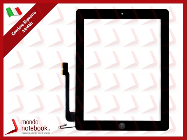 TOUCH SCREEN PER APPLE IPAD 4 WIFI 3G A1458 A1459 A1460 VETRO NERO + TASTO HOME TOUCH SCREEN PER APPLE IPAD 4 WIFI 3G A1458 A1459 A1460 VETRO NERO + TASTO HOME