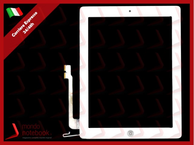 TOUCH SCREEN PER APPLE IPAD 4 WIFI 3G A1458 A1459 A1460 VETRO BIANCO TASTO HOME TOUCH SCREEN PER APPLE IPAD 4 WIFI 3G A1458 A1459 A1460 VETRO BIANCO TASTO HOME