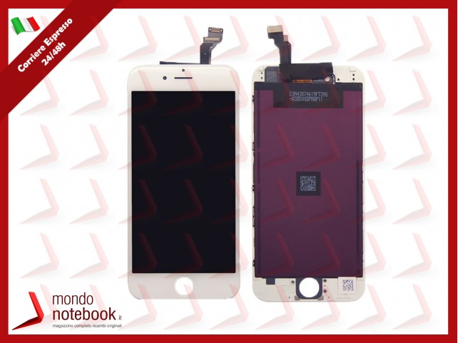 DISPLAY LCD RETINA PER APPLE IPHONE 6 TOUCH SCREEN VETRO BIANCO FRAME TIANMA DISPLAY LCD RETINA PER APPLE IPHONE 6 TOUCH SCREEN VETRO BIANCO FRAME TIANMA