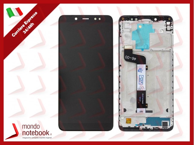 DISPLAY + FRAME LCD PER XIAOMI REDMI NOTE 5 M1803E7SG TOUCH SCREEN VETRO NERO DISPLAY + FRAME LCD PER XIAOMI REDMI NOTE 5 M1803E7SG TOUCH SCREEN VETRO NERO