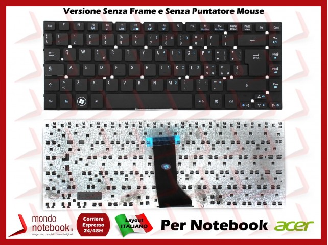 Tastiera Notebook ACER Aspire 3830 4755 4830 Italiana Tastiera Notebook ACER Aspire 3830 4755 4830 Italiana