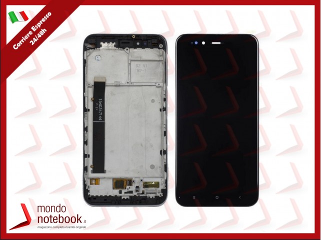 DISPLAY LCD + FRAME PER XIAOMI MI 5X A1 MI5X MIA1 MDG2 TOUCH SCREEN VETRO NERO DISPLAY LCD + FRAME PER XIAOMI MI 5X A1 MI5X MIA1 MDG2 TOUCH SCREEN VETRO NERO