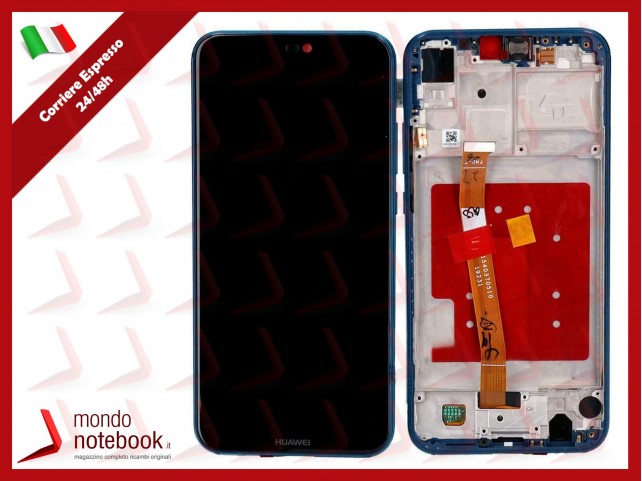 DISPLAY LCD + TOUCH SCREEN PER HUAWEI P20 LITE ANE-LX1 SCHERMO VETRO FRAME BLU DISPLAY LCD + TOUCH SCREEN PER HUAWEI P20 LITE ANE-LX1 SCHERMO VETRO FRAME BLU