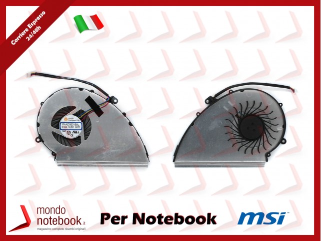 Ventola Fan GPU MSI GE72VR GP72VR GP72MVR (4 Pin) Ventola Fan GPU MSI GE72VR GP72VR GP72MVR (4 Pin)