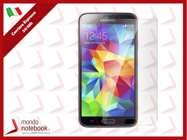 Pellicola in VETRO TEMPERATO per Samsung Galaxy S5 G900F Pellicola in VETRO TEMPERATO per Samsung Galaxy S5 G900F