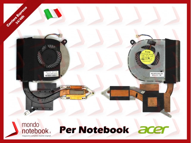 Ventola Fan CPU + Dissipatore Heatsink ACER Aspire V 15 Nitro VN7-571G Ventola Fan CPU + Dissipatore Heatsink ACER Aspire V 15 Nitro VN7-571G