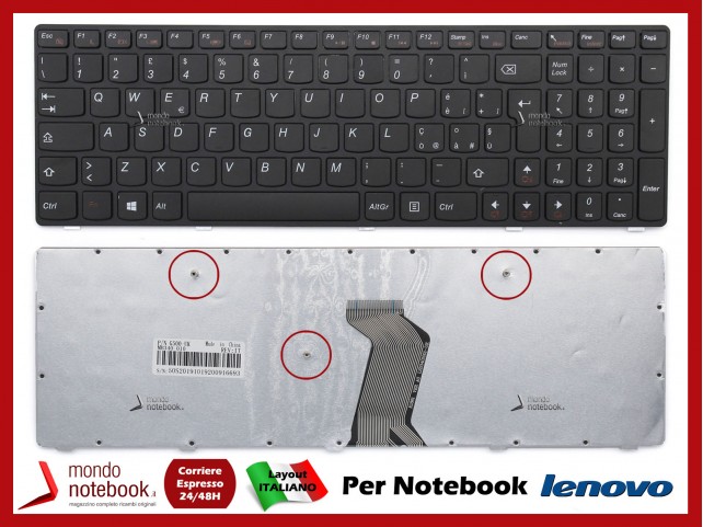 Tastiera Notebook Lenovo G500 G505 G505A G510 G700 G710 Italiana Tastiera Notebook Lenovo G500 G505 G505A G510 G700 G710 Italiana